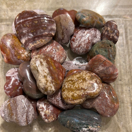 Ocean Jasper Mini Heart