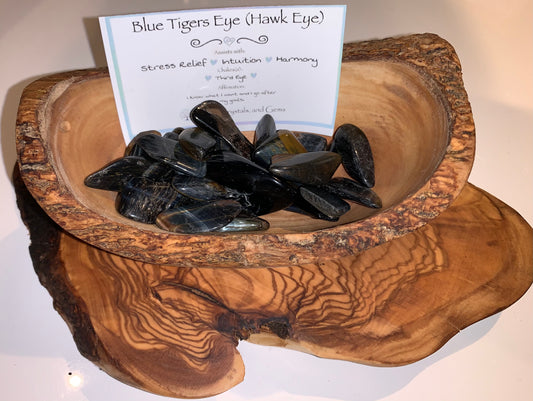 Blue Tigers Eye Tumble