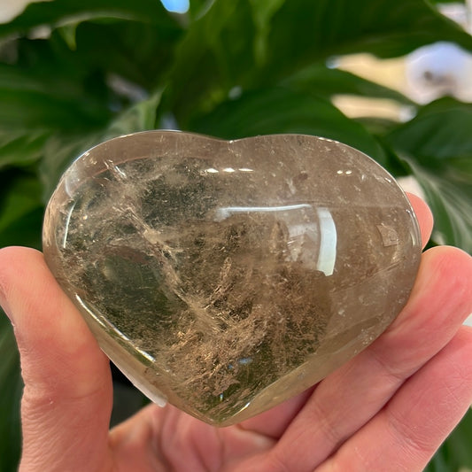 Smoky Citrine Heart