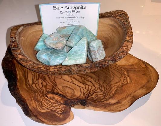 Blue Aragonite Tumble
