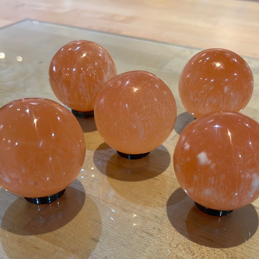 Peach Selenite “Satin Spar”