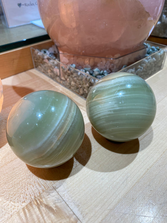 Green Onyx Sphere