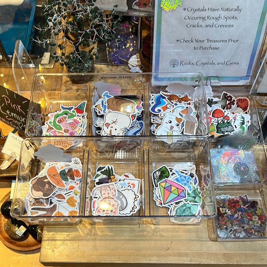 Sticker Assorted Varieties – Rocks, Crystals, and Gems